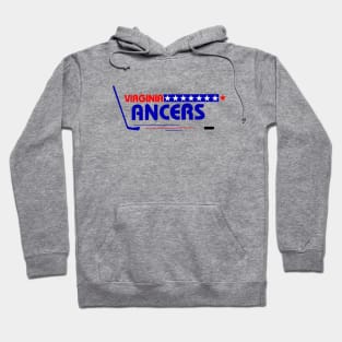 Defunct Virginia Lancers Hockey 1990 Hoodie